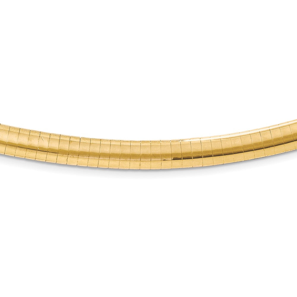 Leslie's 14K 6mm Domed 7in. Omega Bracelet1065-7