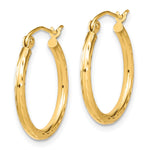 Load image into Gallery viewer, Leslie's 10K Textured Hinged Hoop Earrings10LE117