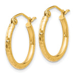 Load image into Gallery viewer, Leslie's 10K D/C Hinged Hoop Earrings10LE119