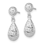 Load image into Gallery viewer, Leslie's 10K White Gold D/C Post Dangle Earrings10LE121