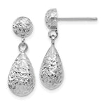 Load image into Gallery viewer, Leslie's 10K White Gold D/C Post Dangle Earrings10LE121