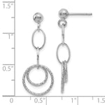 Load image into Gallery viewer, Leslie's 10K White Gold Post Dangle Earrings10LE135