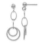 Load image into Gallery viewer, Leslie's 10K White Gold Post Dangle Earrings10LE135