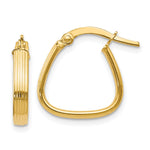 Load image into Gallery viewer, Leslie's 10K Polished and Textured Hinged Hoop Earrings10LE150