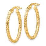 Load image into Gallery viewer, Leslie's 10K Polished D/C Oval Hoop Earrings10LE261