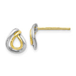 Load image into Gallery viewer, Leslie's 10K w/White Rhodium Polished Post Earrings10LE283