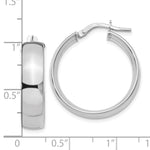 Load image into Gallery viewer, Leslie's 10K White Gold Polished Hoop Earrings10LE297