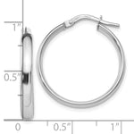 Load image into Gallery viewer, Leslie's 10K White Gold Polished Hoop Earrings10LE298