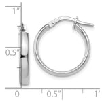 Load image into Gallery viewer, Leslie's 10K White Gold Polished Hoop Earrings10LE301
