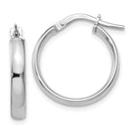 Load image into Gallery viewer, Leslie's 10K White Gold Polished Hoop Earrings10LE301
