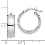 Load image into Gallery viewer, Leslie's 10K White Gold Polished Hoop Earrings10LE306