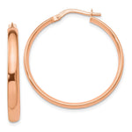 Load image into Gallery viewer, Leslie's 10K Rose Gold Polished Hoop Earrings10LE320