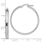 Load image into Gallery viewer, Leslie's 10K White Gold Polished Hoop Earrings10LE321