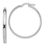 Load image into Gallery viewer, Leslie's 10K White Gold Polished Hoop Earrings10LE321