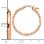 Load image into Gallery viewer, Leslie's 10K Rose Gold Polished Hoop Earrings10LE329