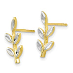 Load image into Gallery viewer, Leslie's 10K White Rhodium-plated D/C Post Earrings10LE355