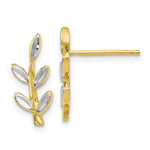 Load image into Gallery viewer, Leslie's 10K White Rhodium-plated D/C Post Earrings10LE355