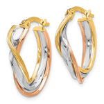 Load image into Gallery viewer, Leslie's 10K Tri-Color Earrings10LE365