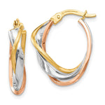 Load image into Gallery viewer, Leslie's 10K Tri-Color Earrings10LE365