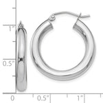 Load image into Gallery viewer, Leslie's 10K White Gold Polished Lightweight Hoop Earrings10LE381