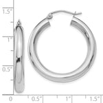 Load image into Gallery viewer, Leslie's 10K White Gold Polished Lightweight Hoop Earrings10LE382