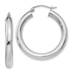 Load image into Gallery viewer, Leslie's 10K White Gold Polished Lightweight Hoop Earrings10LE382
