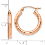 Load image into Gallery viewer, Leslie's 10K Rose Gold Polished Hoop Earrings10LE385