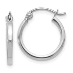 Load image into Gallery viewer, Leslie's 10K White Gold Polished Hoop Earrings10LE395