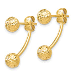 Load image into Gallery viewer, Leslie's 10K Polished D/C Front and Back Earrings10LE407