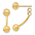 Load image into Gallery viewer, Leslie's 10K Polished D/C Front and Back Earrings10LE407