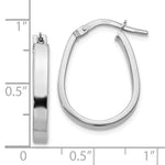 Load image into Gallery viewer, Leslie's 10K White Gold Polished U-Shape Hoop Earrings10LE431