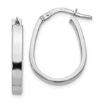 Load image into Gallery viewer, Leslie's 10K White Gold Polished U-Shape Hoop Earrings10LE431