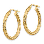 Load image into Gallery viewer, Leslie's 10K 3x20 D/C Round Hoop Earrings10LE462