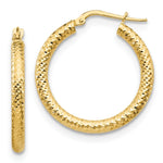 Load image into Gallery viewer, Leslie's 10K 3x20 D/C Round Hoop Earrings10LE462