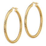 Load image into Gallery viewer, Leslie's 10K 3x35 D/C Round Hoop Earrings10LE464