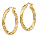 Load image into Gallery viewer, Leslie's 10K 3x20 D/C Round Hoop Earrings10LE470