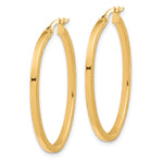 Load image into Gallery viewer, Leslie's 10K Brushed & Polished Oval Hoop Earrings10LE481