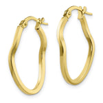 Load image into Gallery viewer, Leslie's 10K Polished Wavy Fancy Hoop Earrings10LE487