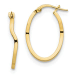 Load image into Gallery viewer, Leslie's 10K Polished Wavy Fancy Hoop Earrings10LE487