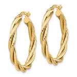 Load image into Gallery viewer, Leslie's 10K Polished Twisted Hoop Earrings10LE492