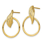 Load image into Gallery viewer, Leslie's 10K Polished D/C Post Dangle Earrings10LE503