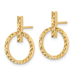 Load image into Gallery viewer, Leslie's 10K Polished D/C Post Dangle Earrings10LE508