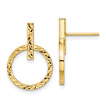 Load image into Gallery viewer, Leslie's 10K Polished D/C Post Dangle Earrings10LE508