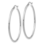 Load image into Gallery viewer, Leslie's 10K White Gold Polished Hinged Hoop Earrings10LE515W