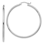 Load image into Gallery viewer, Leslie's 10K White Gold Polished Hinged Hoop Earrings10LE515W