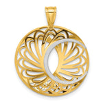 Load image into Gallery viewer, Leslie's 10K Two-tone Polished and Satin Pendant10LF505