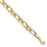 Load image into Gallery viewer, Leslie's 10K Polished and Textured Link Bracelet10LF509-7.25