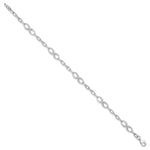 Load image into Gallery viewer, Leslie's 10K White Gold Polished Link Bracelet10LF511-7.5