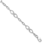 Load image into Gallery viewer, Leslie's 10K White Gold Polished Link Bracelet10LF511-7.5