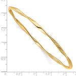 Load image into Gallery viewer, Leslie's 10K Polished Textured Twisted Bangle10LF524